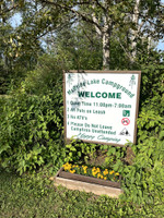 Campground signage.