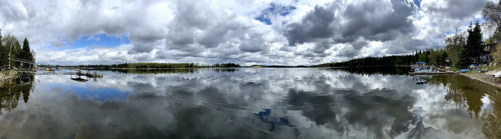 Panorama from the north boat launch dock.