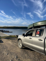 My truck near the beach dock.