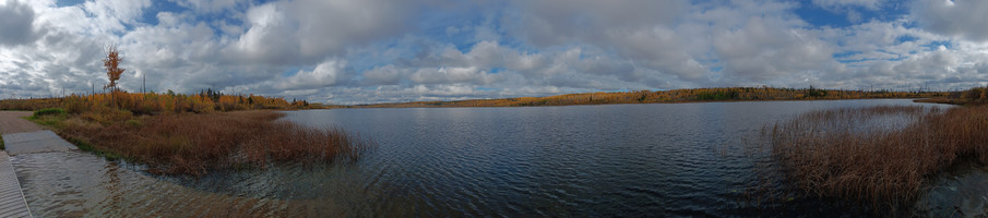 View of the lake from the boat launch.