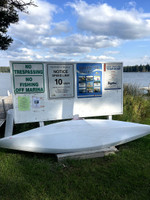 Boat launch signage.