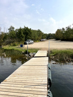 Turn around by the fishing dock and boat launch.