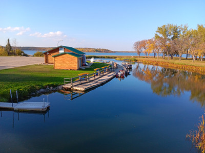 View of the marina.
