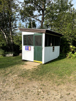 Fish filleting shack.