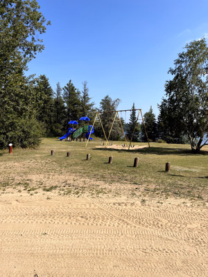 Beach playground.