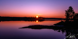 Wonderful sunset from our campsite
