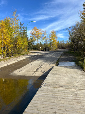Cement launch and docks.