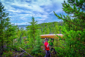 portage near Sawatzky rapids