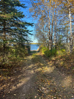 Road down to the boat launch.