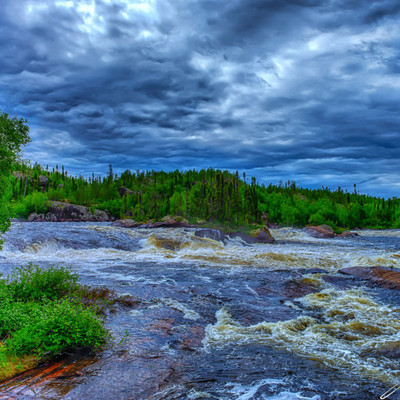 Bottom end of Burr Falls