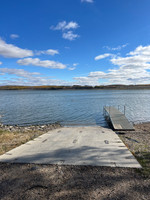 Dock and cement launch.