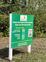 Park pricing sign.