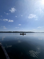 Paddling on the lake