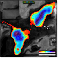 Angler's Edge map for Martyns Lake