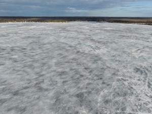 Still lots of ice on the lake May 7, 2026