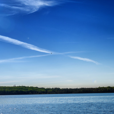 view from the lake