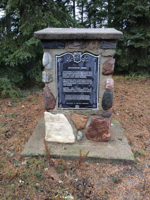 Memorial cairn for Harold Shannon.