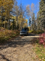 My truck parked near the launch.