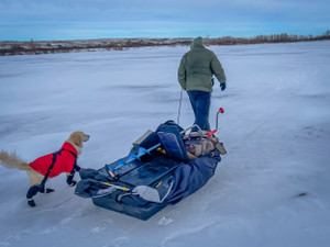 Spent a day ice fishing. 