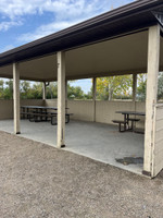 Covered picnic area.