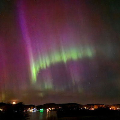 Northern Lights over Lac Pelletier 
Photo @saskstormchaser 