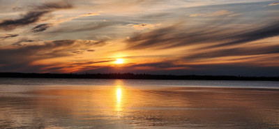 Sunset at Prickel Point Campground Madge Lake May 18, 2025