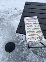 Guide in use out on the ice.