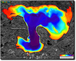 Angler's Edge map for Greenwater Lake