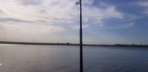 Fishing off to the side of the dam-Woodlawn Regional Park