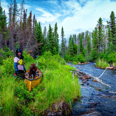 stream leaving elephant lake