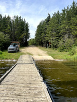 My truck at the boat launch.