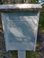 Informational sign about the Forestry Trail.